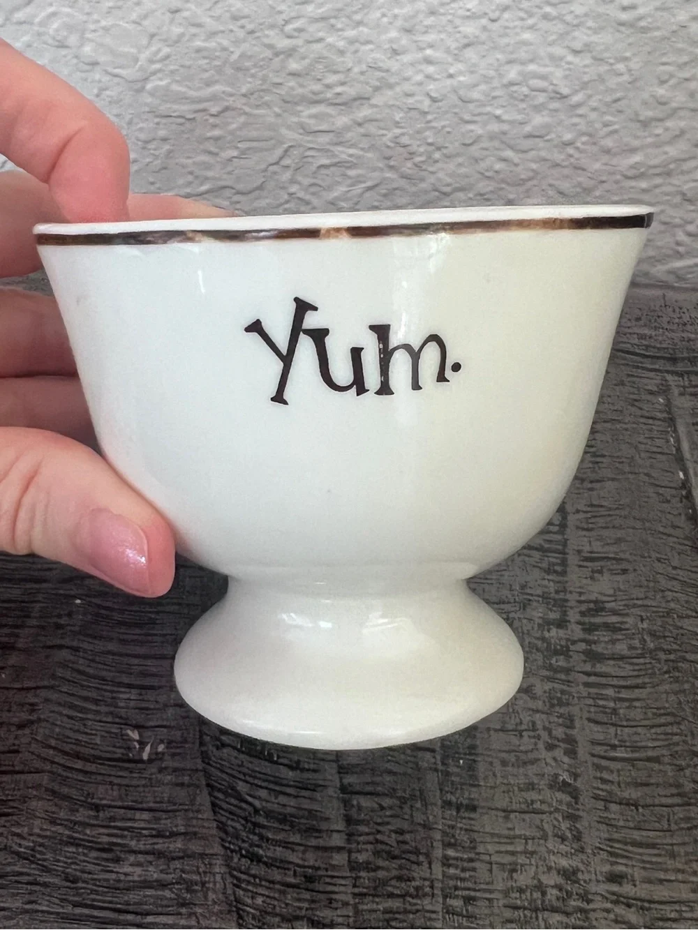 Vintage 1996 Baileys Limited Edition Winking Face “Yum” Cream Sugar Bowl